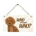 thumbnail image 1 of Wooden Sign Dog Tag Rectangular Wood Decoration Pet Slogan Pendant Decoration, 1 of 7