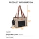 thumbnail image 5 of Bolsa portátil para gatos Bolsa para mascotas transpirable Bolsa de excursión Bolsa de hombro Portador de mascotas de moda portátil para perros pequeños y gatos Tela Oxford Resistente al desgaste Resi, 5 of 8
