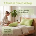 thumbnail image 3 of Unique Bargains 2 Pack Cotton Pillowcase Envelope Closure Bedding Green - Dark green, 3 of 5