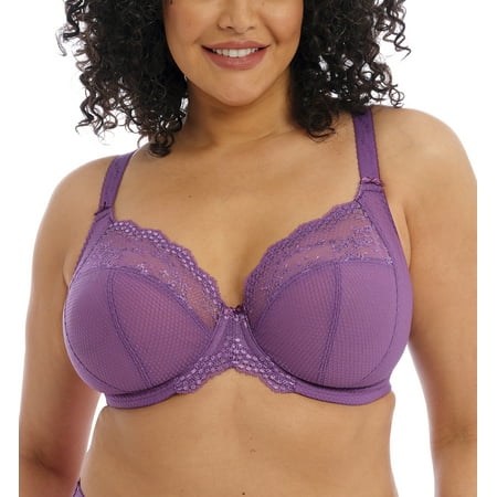 

Elomi Charley Banded Stretch Lace Plunge Underwire Bra (4382) 38G Pansy