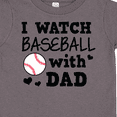 thumbnail image 4 of Inktastic I Watch Baseball with My Dad Boys or Girls Toddler T-Shirt, 4 of 5