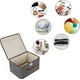 thumbnail image 5 of Foldable Storage Boxes with Lids, Fabric Storage Cubes with Handles, for Home, Office, 25 X 19 X 16 cm, 5 of 5