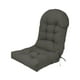 thumbnail image 4 of Cojín para silla con respaldo alto, cojín para tumbona con lazos, cojín para silla, asiento para exterior Gris oscuro, 4 of 9