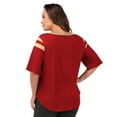 thumbnail image 2 of Women's G-III 4Her by Carl Banks Red San Francisco 49ers Plus Size Linebacker T-Shirt, 2 of 4