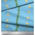 thumbnail image 2 of Soimoi Polyester Crepe Fabric Leaves & Celebration Flag Party Printed Craft Fabric by The Yard 52 Inch Wide, 2 of 3