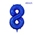 thumbnail image 2 of Globo número 8 azul de 40" con corona hengximaoyi, 2 of 4
