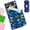 Blue Dinosaur, variant on Primlect Nap Mat, 55" x 22", Portable Sleeping Bag with Removable Pillow, Easy to Roll & Store, Black