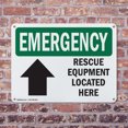 thumbnail image 4 of (2 Pack) Rescue Equipment Located Here OSHA Emergency Sign 14 Inch X 10 Inch Plastic Sign, Weather Resistant, UV Protected for Workplace, Business, and Construction Site, Made in the, 4 of 8