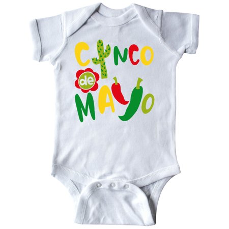 

Inktastic Cinco de Mayo- Cactus Peppers Flower Gift Baby Boy or Baby Girl Bodysuit