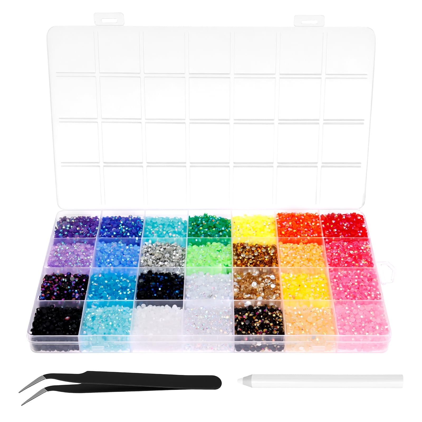 Bedazzling Kit,24/28/40/42 Colors Bedazzler Kit with Rhinestones,Nail Art Accessories Craft Kits for Crafting DIY Arts & Crafts Gifts