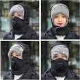 thumbnail image 3 of Sombreros de bombardero, sombrero de caza, gorro de invierno con orejeras, trampero con protector facial y gafas protectoras para actividades al aire libre, unisex., 3 of 5
