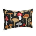 thumbnail image 2 of Balery Various Mushrooms Pillow Covers,Bed Pilowcases,Reversible Plush Throw Pillow Covers End Pillow Encasement,Pillow Case - 14"X20", 2 of 9