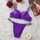 thumbnail image 1 of Ajustable Sujetador Conjunto De Diamantes De Imitación Ropa Interior Sexy Glitter Transpirable Push Up Mujeres Letra Impresión Lencería Vpangjing, 1 of 4