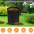 thumbnail image 2 of Leaf Waste Bag 10 Gallon Collapsible Garden Bag Large Capacity Pop Up Trash Can Space Saving Camping Waste Bin Multifunctional Yard Waste Container for Outdoor, 2 of 9