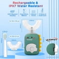 thumbnail image 4 of Cepillo de dientes eléctrico KAQINWX para niños en forma de U de 2 a 12 años con temporizador, 4 of 7