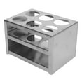 thumbnail image 3 of Soporte para tubos de ensayo de acero inoxidable 304, soporte de laboratorio de 3 capas con 6 orificios para tubos de 32 mm, 3 of 5