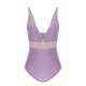 thumbnail image 5 of Traje de baño de bikini de verano para mujer, de color liso, con cojín en el pecho y sin soporte de acero, sin espalda, con tirantes, de nailon., 5 of 5