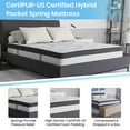 thumbnail image 5 of Flash Furniture Capri Comfortable Sleep 10" Medium Tight Top Hybrid Pocket Spring Mattress, Queen, 5 of 21