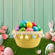thumbnail image 5 of Cesta de Almacenamiento de Huevos de Pascua Cesta de Almacenamiento Tejida Cesta de Almacenamiento Pequeña Cesta de Almacenamiento Tejida de Cuerda Redonda Cesta de Almacenamiento de Escritorio, 5 of 6
