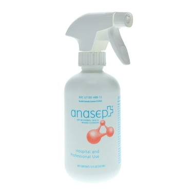 Anasept-Skin and Wound Cleanser, 12 oz. Bottle with Finger Sprayer, Wound Spray, Sterile Rinse, Healing Spray for Hospital and Professional Use