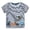 Black-2, variant on Toddler Tshirt Short Sleeve Crewneck Striped T-Shirts Cartoon Embroidered Top Casual Summer Tops 3-4 Years Boy Clothes