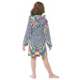 thumbnail image 7 of FORMRS Niños Bathrobe Unisex Hooded Robe Soft Plush Pajamas Sleepwear, Size 2-3T, Psychedelic Pattern, 7 of 7