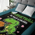 thumbnail image 3 of Just A Girl Who Loves Basketball Flannel Fleece Blanket Throw Couch Microfiber Soft Cozy Lightweight Luxury Bed Blanket for Teen, 3 of 5