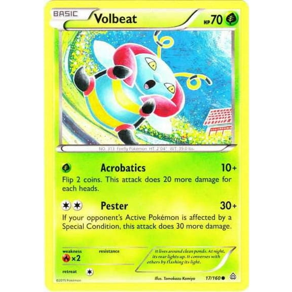 Pokemon Primal Clash Common Volbeat #17