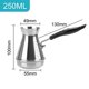 thumbnail image 4 of Herramientas de cocina, olla para derretir mantequilla, utensilios para café, cafetera turca de acero inoxidable, olla Moka de mango largo europeo, 4 of 5