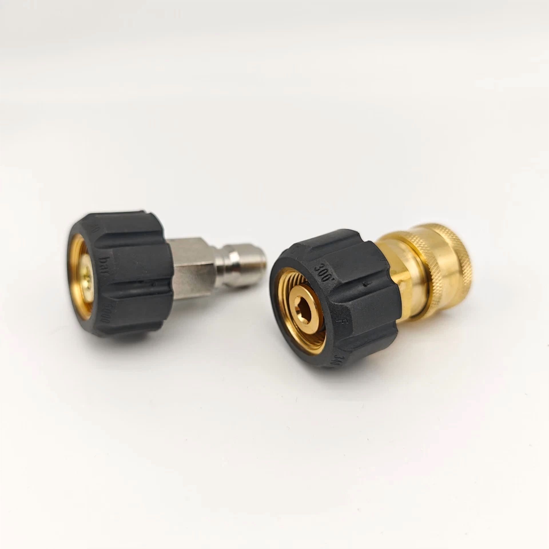 CRESTIN- Pressure Washer Hose Adapter Set M22 To 3/8 Quick Connect For Power Washer Hose