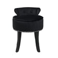 thumbnail image 3 of Inspired Home Elenna Velvet Contemporary Vanity Stool, 3 of 8