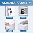thumbnail image 4 of Metal Cleaning Storage Cabinet 1 Door, Utility Locker for Broom Mop Vacuum Household Supplies Organizer, 4 of 7