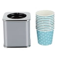 thumbnail image 4 of Distributeur de Gobelets Jetables Distributeur de Gobelets en Papier à Tirer Porte-Gobelet pour Boissons avec 10 Pcs Gobelet (Motif Aléatoire de Gobelet), 4 of 9