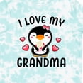 thumbnail image 4 of Inktastic I Love My Grandma with Cute Penguin and Hearts Girls Toddler T-Shirt, 4 of 5