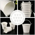 thumbnail image 6 of FRCOLOR 10 PCS Serving Pail Small Iron Bucket Small Plant Bucket Child 6.2X6.2CM White, 6 of 8