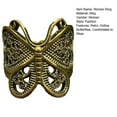 thumbnail image 7 of soumake Women's Elegant Hypoallergenic Vintage Carved Butterfly Ring, 7 of 7