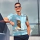 thumbnail image 4 of Fotbe Funny Cat Taking a Bath Camiseta Polo de Golf para Hombre con Estampado – Camisa Deportiva Transpirable con Cuello Abotonado-Small, 4 of 6