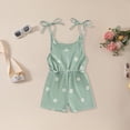 thumbnail image 2 of UAYOTSE Toddler Girl Romper Summer Clothes Floral Straps Rompers Jumpsuits Baby Girl Clothes Outfits,Sizes 6-12 Months, 2 of 6