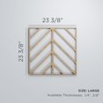 thumbnail image 3 of Ekena Millwork 23 3/8"W x 23 3/8"H x 3/8"T Large Genoa Decorative Fretwork Wood Wall Panels, Birch, 3 of 3