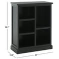 thumbnail image 3 of SAFAVIEH Maralah Country Transitional Bookcase with 5 Shelves, Black (25 in. W x 10.6 in. D x 30.1 in. H), 3 of 11