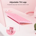 thumbnail image 5 of HALOKIN 2.4 GHz Wireless USB Standard Keyboard & Mouse Set with Nano Receiver & Manual, Pink, 5 of 8