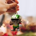 thumbnail image 1 of asddcavvf Interesting Super Wrist Style Rugby Player Acrylic Statue Keychain 2D Design A Sports Souvenir That Fans Can Collect Stone Rain Chains Door Beads for Doorways, 1 of 6