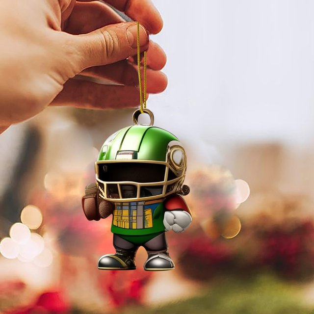 asddcavvf Interesting Super Wrist Style Rugby Player Acrylic Statue Keychain 2D Design A Sports Souvenir That Fans Can Collect Stone Rain Chains Door Beads for Doorways
