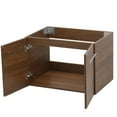 thumbnail image 2 of WindBay Wall Mount Floating Bathroom Vanity Sink Set. Rustic Brown Vanity, White Integrated Sink Countertop - 29.25", 2 of 5