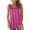 Hot Pink, variant on Women's Tank Tops Fashion Solid Color Crew Neck Shirts Leisure Loose Fit Sleeveless Standard Straps Blouses