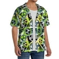 thumbnail image 2 of Kdxio Men'S Hawaiian Shirt For Men Short Sleeve Shirt Football Doodle Summer Casual Holiday Beach Button Down T-Shirts, 2 of 5