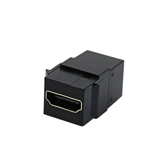 HDMI Keystone Jack Female to Female Adapter HDMI Coupler for Wall Plate 4K Video Support Black