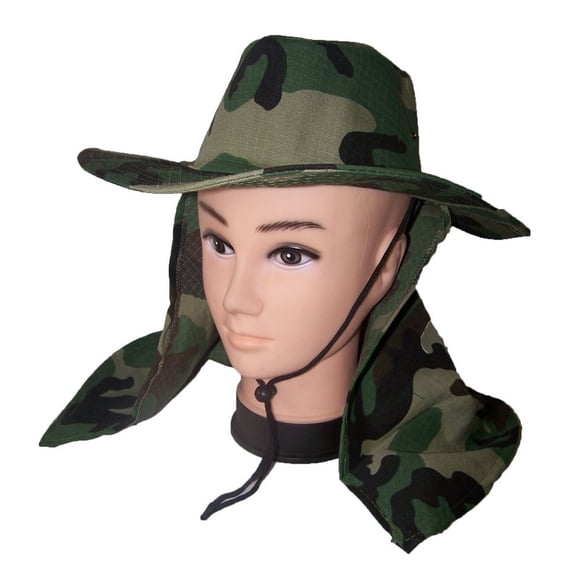 Safari Hiking Boonie Bush Military Neck Cover Hats - Gifts   (SafHat9W Z )