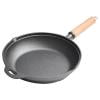 Cast Iron Skillet Pre-seasoned Frying Pan with Handle for Cooking Baking Decor Supplies (23 cm)