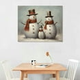 thumbnail image 2 of Nawypu Vintage Christmas Wall Art Home Decor Santa Claus Snowman Poster Canvas Print Christmas Tree Pictures Winter Wall Decor for Living Room Bathroom Wall Aesthetic Gift, 2 of 4